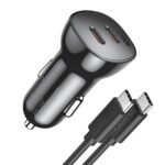 Tẩu sạc xe hơi TC0008 Choetech 40W Dual Type-C Fast Car Charger