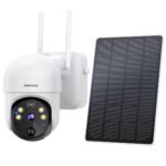 Camera quan sát sử dụng năng lượng mặt trời ASC005 Choetech APP Operating System Solar Power Alert PTZ Camera 4G General Resolution 3MP 4MP