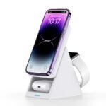 Đế sạc không dây T600 Choetech 3 n1 Stowable Magnetic Wireless Charger for watch charger holder