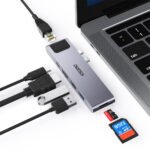 HUB chuyển đổi và mở rộng HUB-M24 Choetech 7-in-2 USB-C HUB Adapter for MacBook Pro/Air