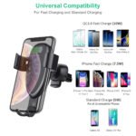 Sạc Không Dây Thông Minh Choetech T536-S 10W Kiêm Giá Đỡ Trên Xe Ô Tô