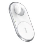 Đế sạc nhanh không dây 2in1 CHOETECH T317 Fast Wireless Charger with Stand for Apple Watch (MFi Certified)